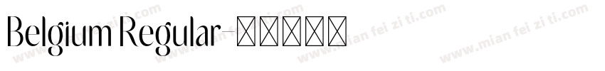 Belgium Regular字体转换